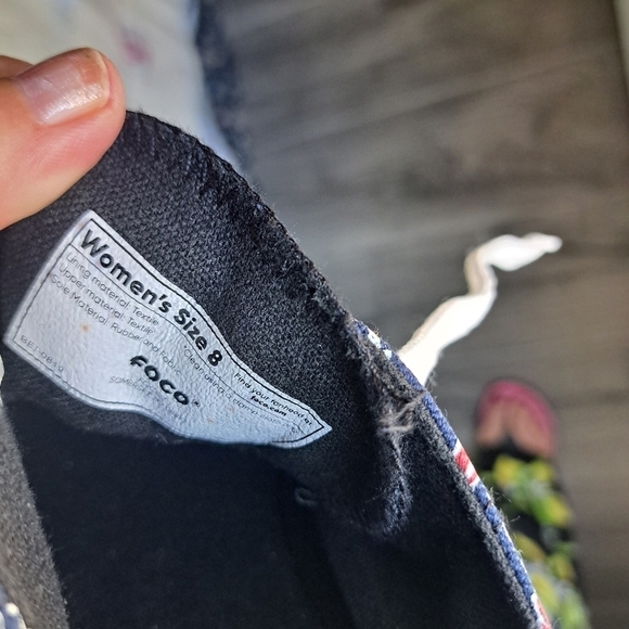 FOCO NFL NEW ENGLAND PATRIOTS canvas sneakers ladies size 8 skater streetwear - Picture 9 of 9